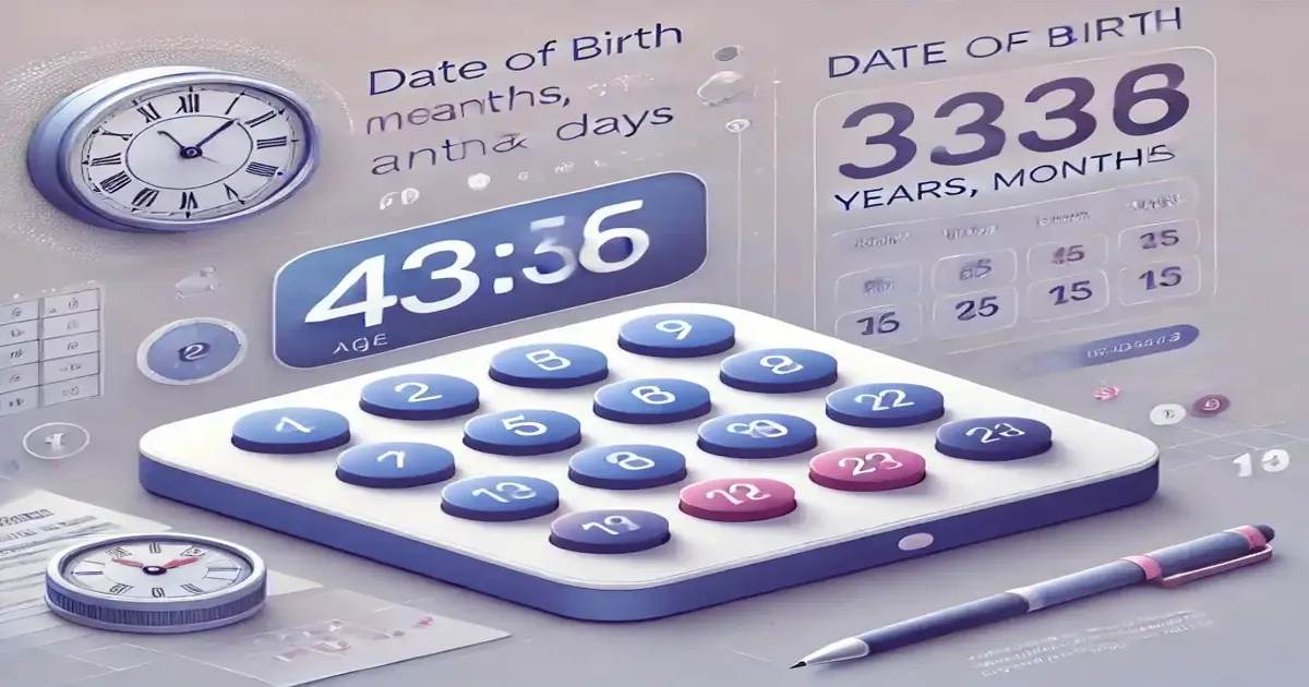 Age Calculator: Accurately Determine Your Age in Years, Months, and Days